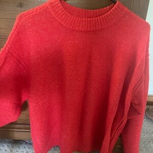 American Eagle Outfitters Vibrant Red Knit Top